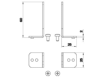 Mazeichnung 1 OBO OKB IT Geraetetraeger f OKB