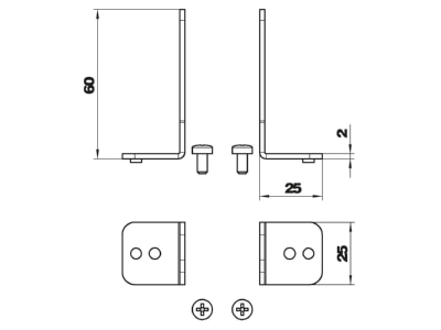 Mazeichnung 2 OBO OKB IT Geraetetraeger f OKB