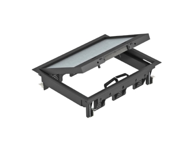 Product image OBO GES6 2U10T 9011 Installation box for underfloor duct
