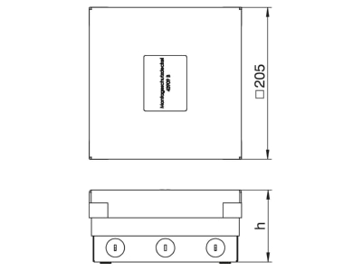 Mazeichnung 2 OBO UDHOME4 2V MT U Bodentank komplett mit Modultraeger