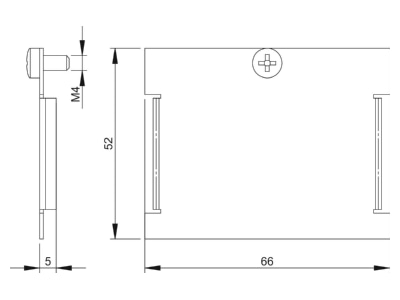 Mazeichnung 1 OBO MTU B Blindabdeckung graphitschwarz