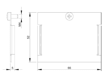 Mazeichnung 2 OBO MTU B Blindabdeckung graphitschwarz