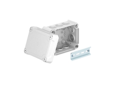 Produktbild OBO T 100 HD LGR Kabelabzweigkasten lichtgrau  m  Deckel