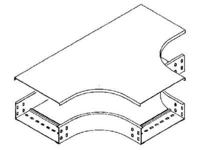 Product image Niedax RTSD 300 F Tee cover for cable tray 304mm
