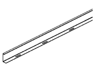 Dimensional drawing 1 Niedax RW 60 E5 Separation profile for cable tray 3000mm
