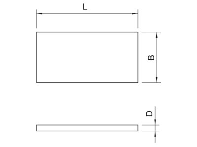 Dimensional drawing 1 OBO KSI P2 Calcium silicate plate
