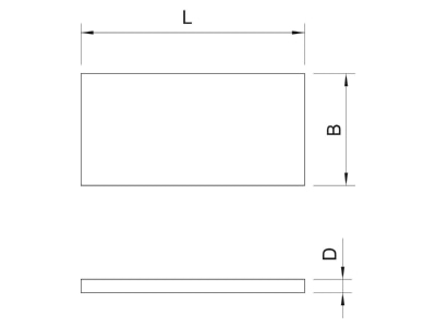 Dimensional drawing 2 OBO KSI P2 Calcium silicate plate