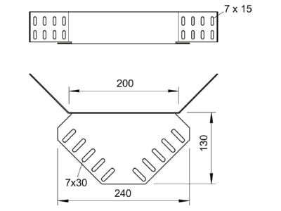 Mazeichnung 1 OBO REV 60 A2 Eckverbinder REV 60 VA4301