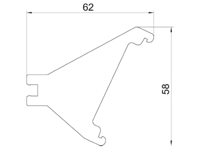 Mazeichnung 2 OBO GAD SB Stabilisatorblech f Designkanal