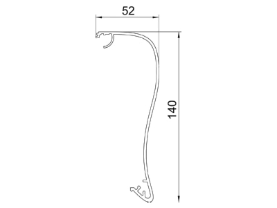 Mazeichnung 1 OBO OT GAD Swing EL Oberteil fuer Designkanal Design Swing