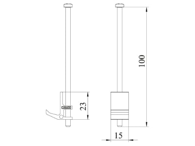 Mazeichnung 1 OBO IB BGES9 Befestigungsset fuer GES9