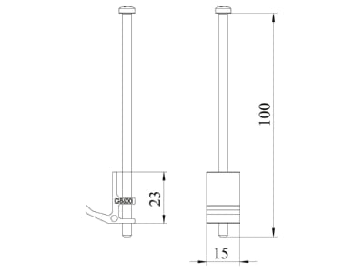 Mazeichnung 2 OBO IB BGESR9 Befestigungsset fuer GESR9