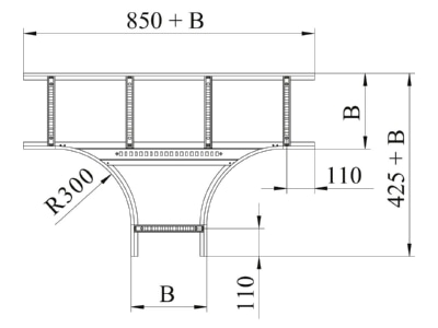 Mazeichnung 2 OBO LT 650 R3 FS T Stueck