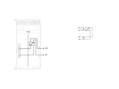 Circuit diagram WAGO 750 606 Fieldbus power supply segment module