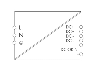 Circuit diagram WAGO 787 1635 DC power supply 85   264V 40   56V