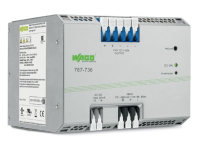 Product image WAGO 787 736 DC power supply 90   264V 22   28V
