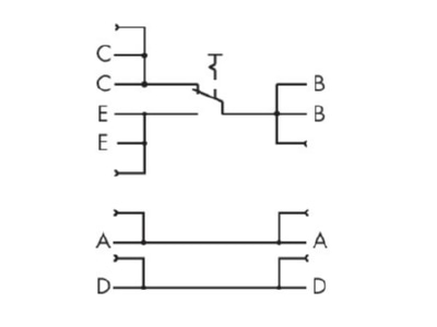 Circuit diagram WAGO 789 800 3 way switch  alternating switch 
