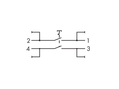 Circuit diagram WAGO 789 802 Switch for distribution board 10A
