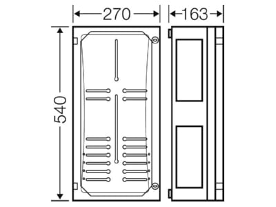 Mazeichnung Hensel FP 2312 Zaehlergehaeuse