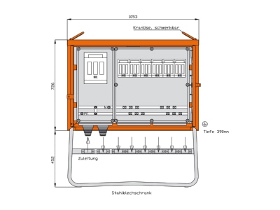 Produktbild 1 Walther WGV0075 Gruppenverteiler 173kVA 6Abg  Sila 