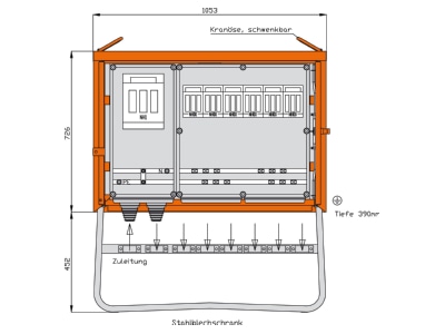 Produktbild 2 Walther WGV0075 Gruppenverteiler 173kVA 6Abg  Sila 