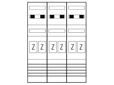 Product image 2 ABN EZ37360 Meter panel 6 kWh meters 0 rows