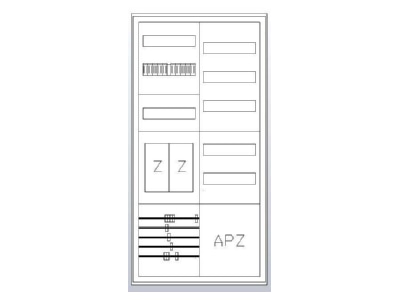 Product image 1 ABN S27EA120 Equipped meter cabinet IP43 1100x550mm
