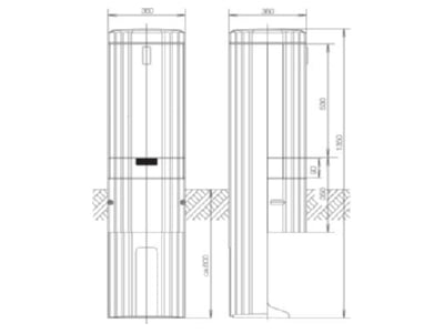 Product image Hager ZAL135A Distribution cabinet  empty  1350x360mm
