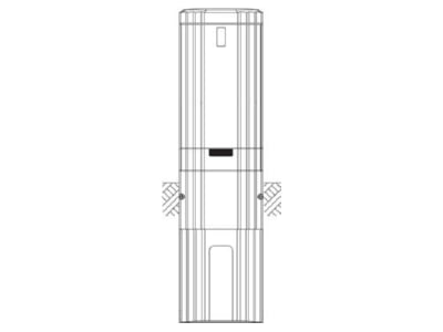 Detailed view Hager ZAL135A Distribution cabinet  empty  1350x360mm