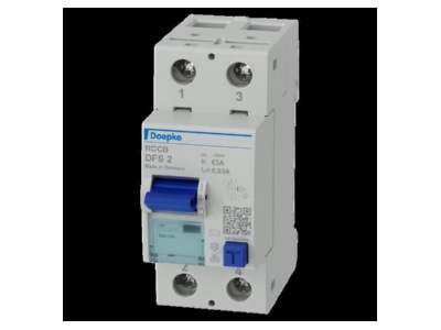 Product image Doepke DFS2 063 2 0 03 A Residual current breaker 2 p
