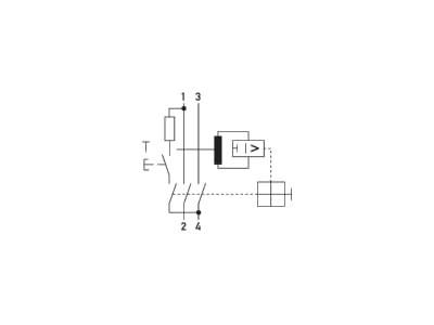 Circuit diagram Doepke DFS2 063 2 0 03 A Residual current breaker 2 p
