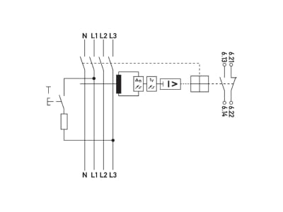 Schaltbild Doepke DFL8 160 4 X A FI Schalter