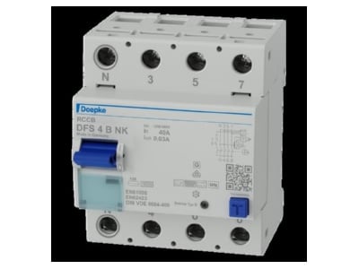 Product image Doepke DFS4 040 4 0 03 B NK Residual current breaker 4 p
