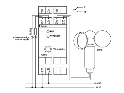 Circuit diagram Doepke SIWR Wind sensor
