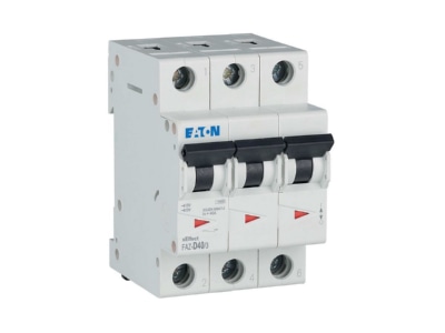 View right 2 Eaton FAZ D40 3 Miniature circuit breaker 3 p D40A
