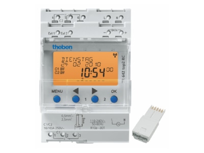 Product image Theben TR 642 top2 RC Digital time switch 110   240VAC
