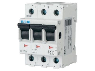 View left Eaton IS 125 3 Switch for distribution board 125A