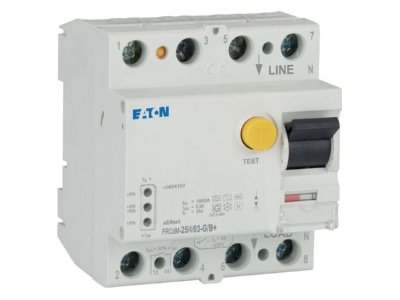 Product image view on the right 1 Eaton FRCDM 25 4 03 G B  Residual current breaker 4 p 25 0 3A
