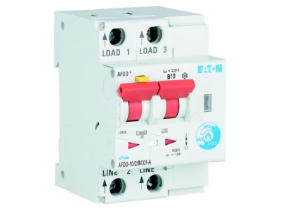 Product image 1 Eaton AFDD 10 2 B 001 A Earth leakage circuit breaker with
