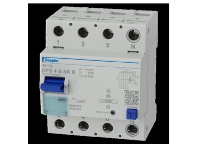 Produktbild Doepke DSF4  09156988 FI Schalter 080 4 0 30 B SKR DSF4 09156988