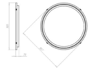 Mazeichnung Kaiser 1283 10 Frontteil HaloX 250 bis 250 mm