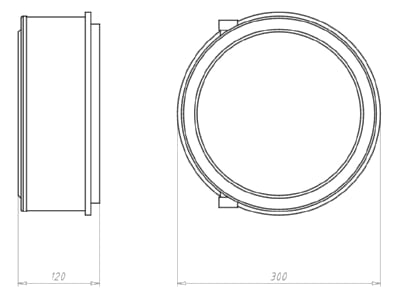 Mazeichnung Kaiser 1283 74 Einbaugehaeuse HaloX 250 f  Magnetaufnahme