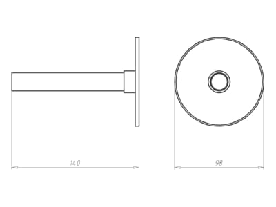 Mazeichnung Kaiser 1299 61 Wandeinbausatz HaloX 180 Bauhoehe bis 125mm