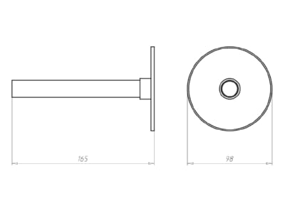 Mazeichnung Kaiser 1299 62 Wandeinbausatz HaloX 180 Bauhoehe bis 150mm