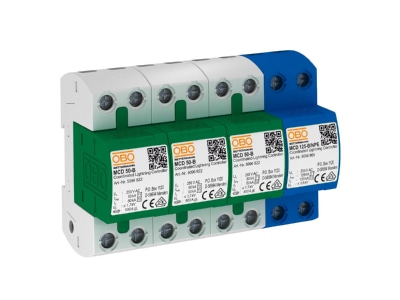 Produktbild OBO MCD 50 B 3 1 Blitzstromableiter Set f TT u TNS Netze