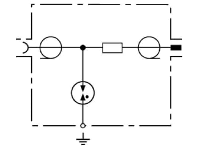 Schaltbild 1 Dehn DGA GF TV Blitzstromableiter DEHNgate