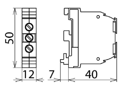 Circuit diagram 1 Dehn SLK 16 Ground terminal block 1 p 12mm
