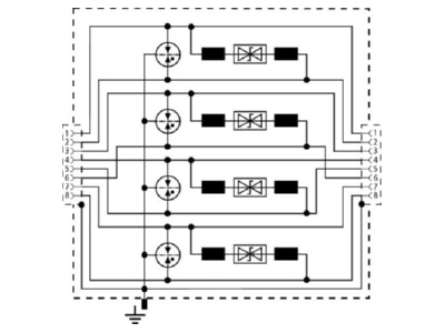 Schaltbild 1 Dehn DPA M CLE RJ45B 48 Ueberspannungsableiter DEHNpatch 