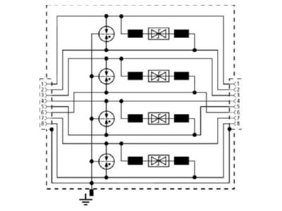Schaltbild 2 Dehn DPA M CLE RJ45B 48 Ueberspannungsableiter DEHNpatch 