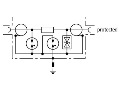 Circuit diagram 1 DEHN DGA BNC VCID Surge protection for signal systems
